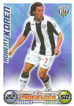 Robert Koren West Bromwich Albion 2008/09 Topps Match Attax #317